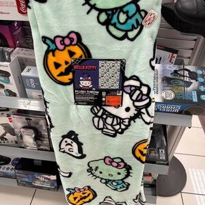 Hello Kitty Mint Green Halloween Blanket